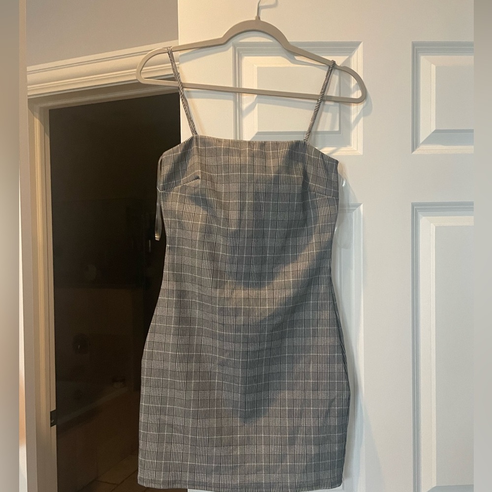 Plaid mini dress